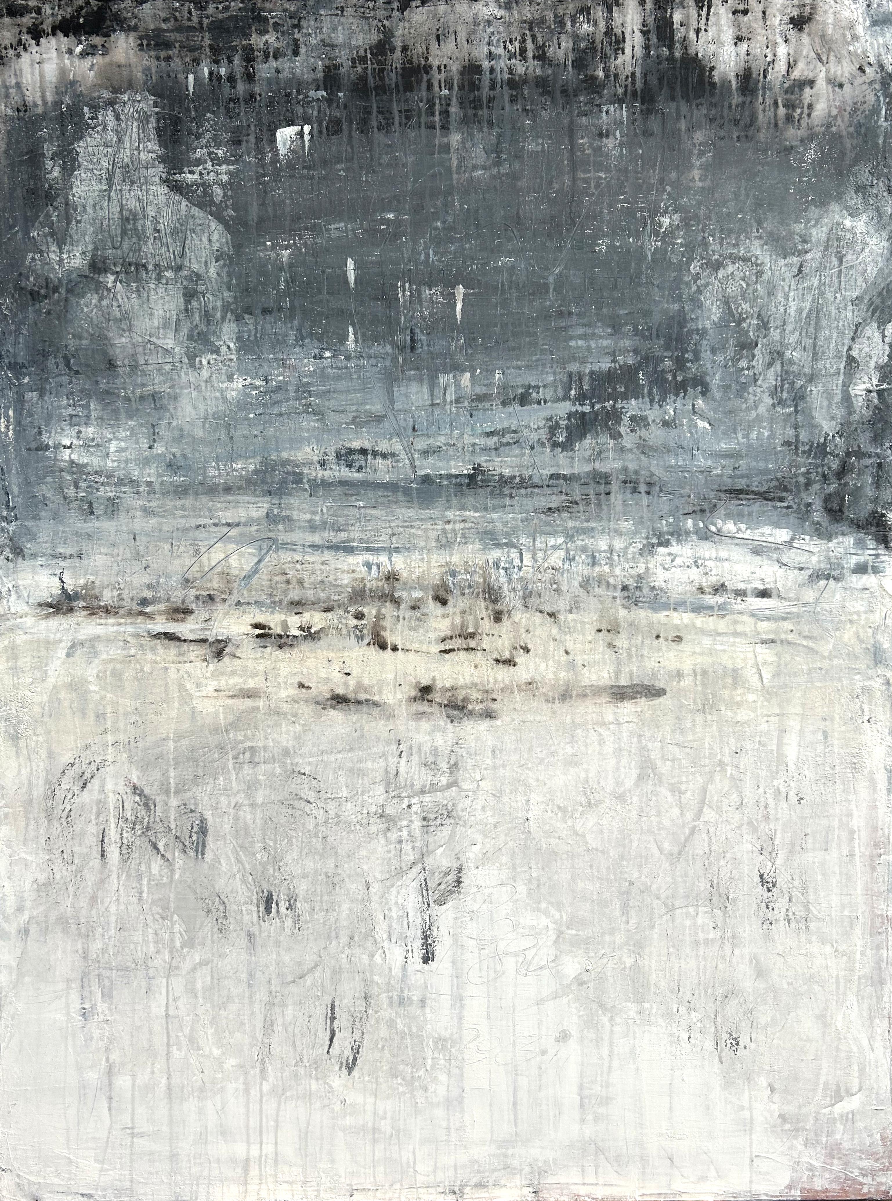 „Abstraktes Blau/Weiß Exklusive“, N7RE3, Abstrakt, 21. Jahrhundert, Acryl, Ton 
