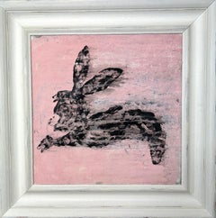 "Abstract Bunny Series" R33WS,  Abstract, Animal Paintings, 21st Century