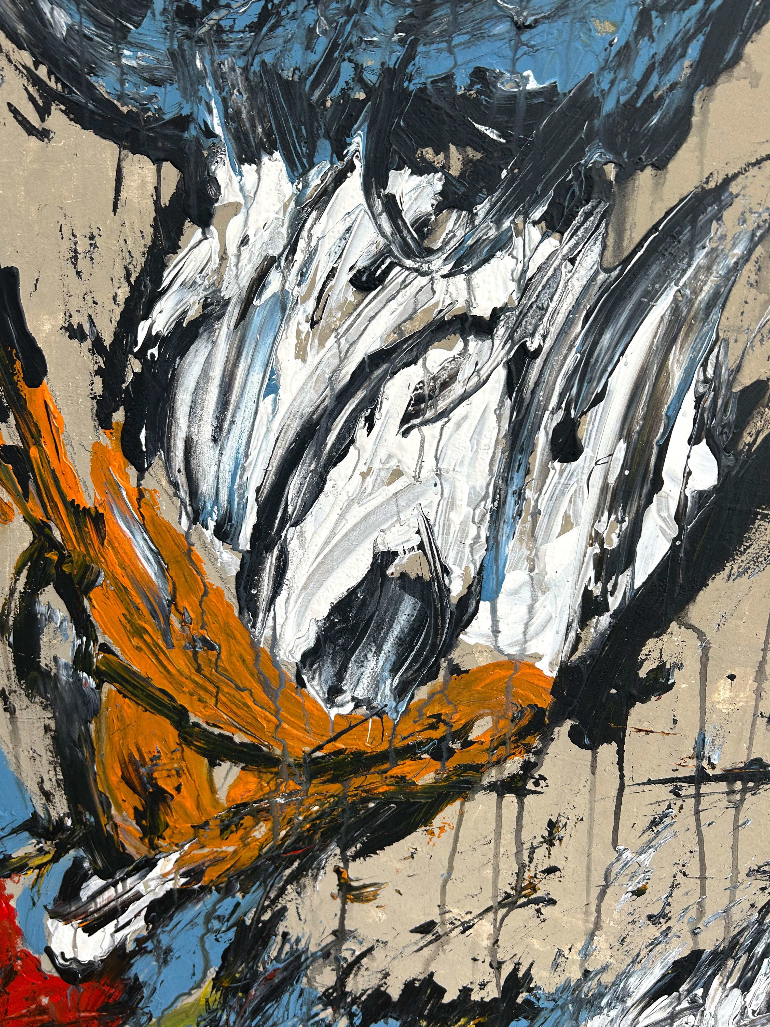 Artista: Roger König nato a Dessau, Germania (1968) Studente di Kurt Schönburg, HWK Halle, Germania. König combina la pittura moderna con l'acrilico con le tecniche antiche e in questo modo collega l'arte contemporanea con la tradizione. Il colore