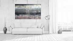 "Abstract Historic Wall No.1" - Abstrait, peinture, 21e siècle, acrylique et argile