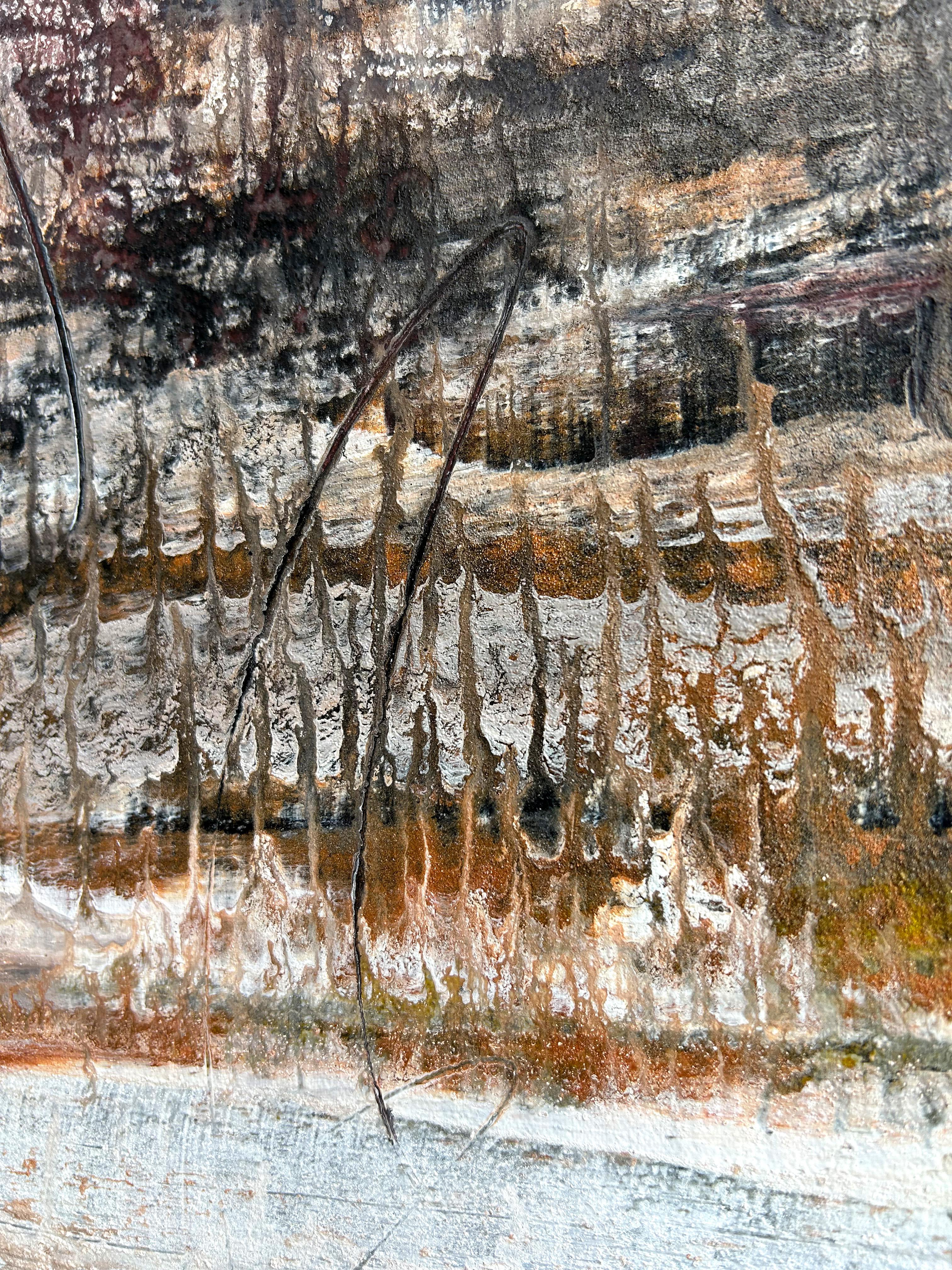 „Abstrakte Landschaftsserie“ ES35, Abstraktes Gemälde, 21. Jahrhundert, Acryl im Angebot 2