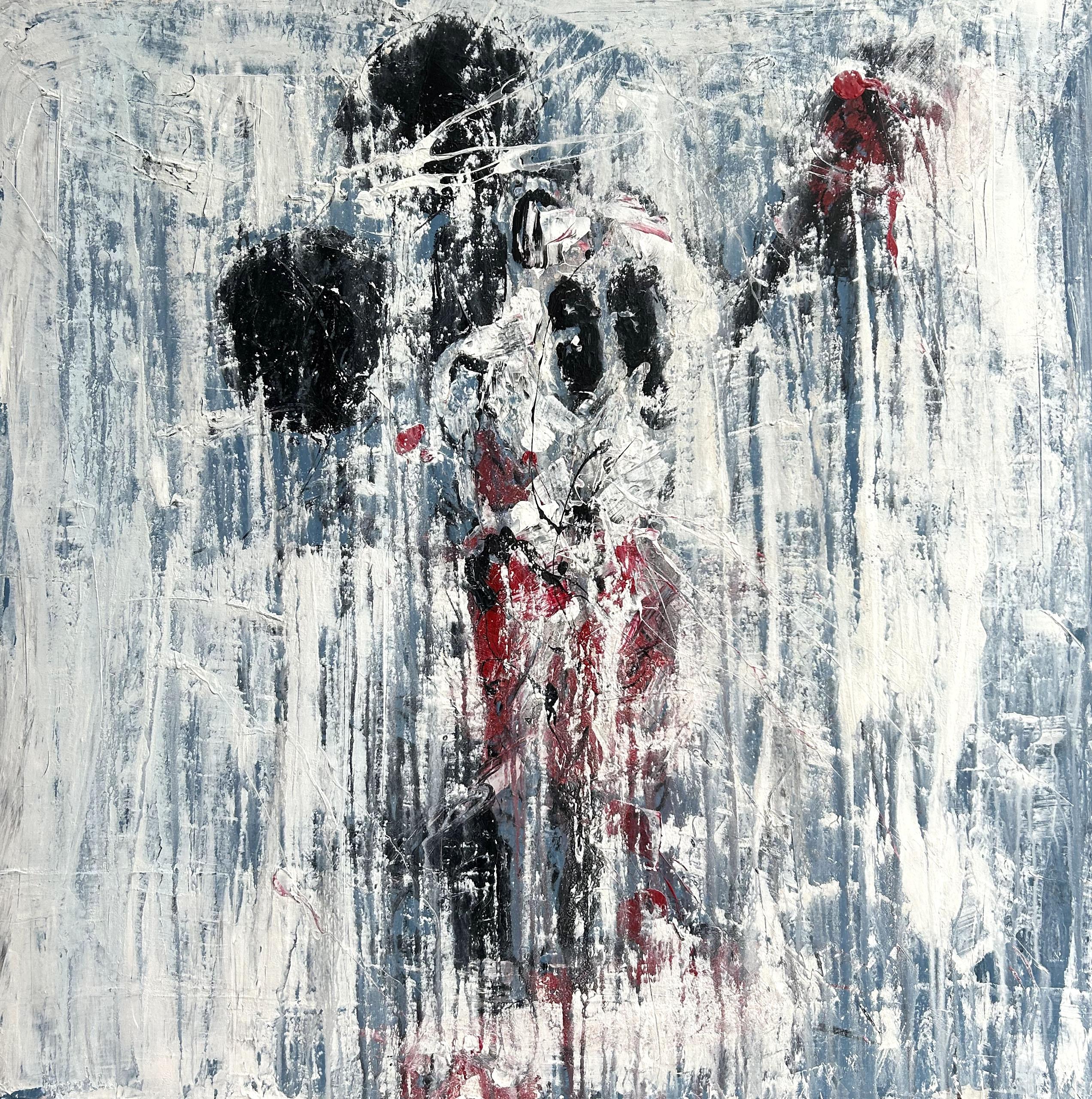 „Abstract Mouse – Cartoon-Serie“ #C1, Gemälde, 21. Jahrhundert, Acryl, Ton
