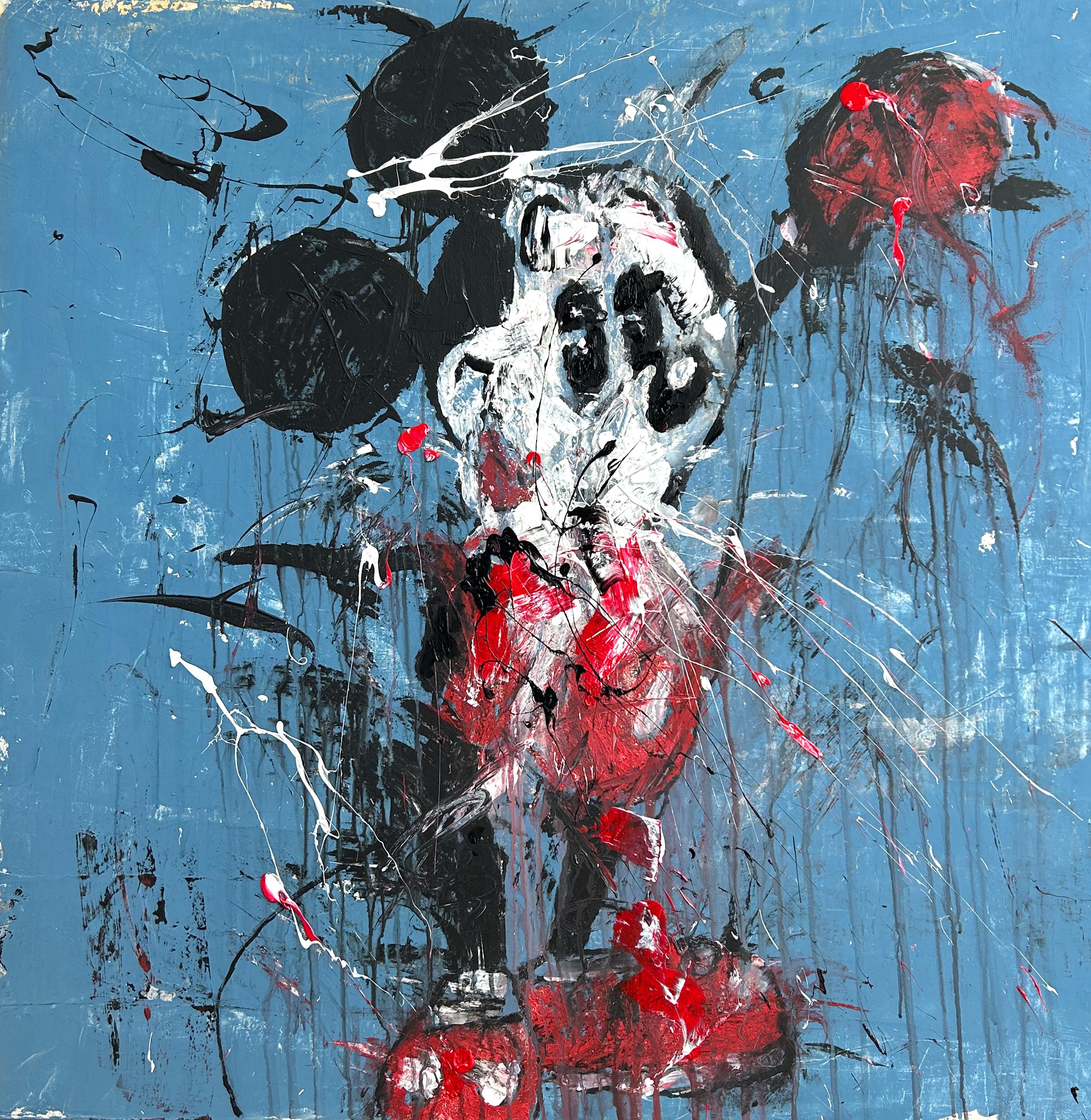 Figurative Painting di Roger König - "Topo astratto" OARK43, Pittura, 21° secolo, Acrilico, Argilla