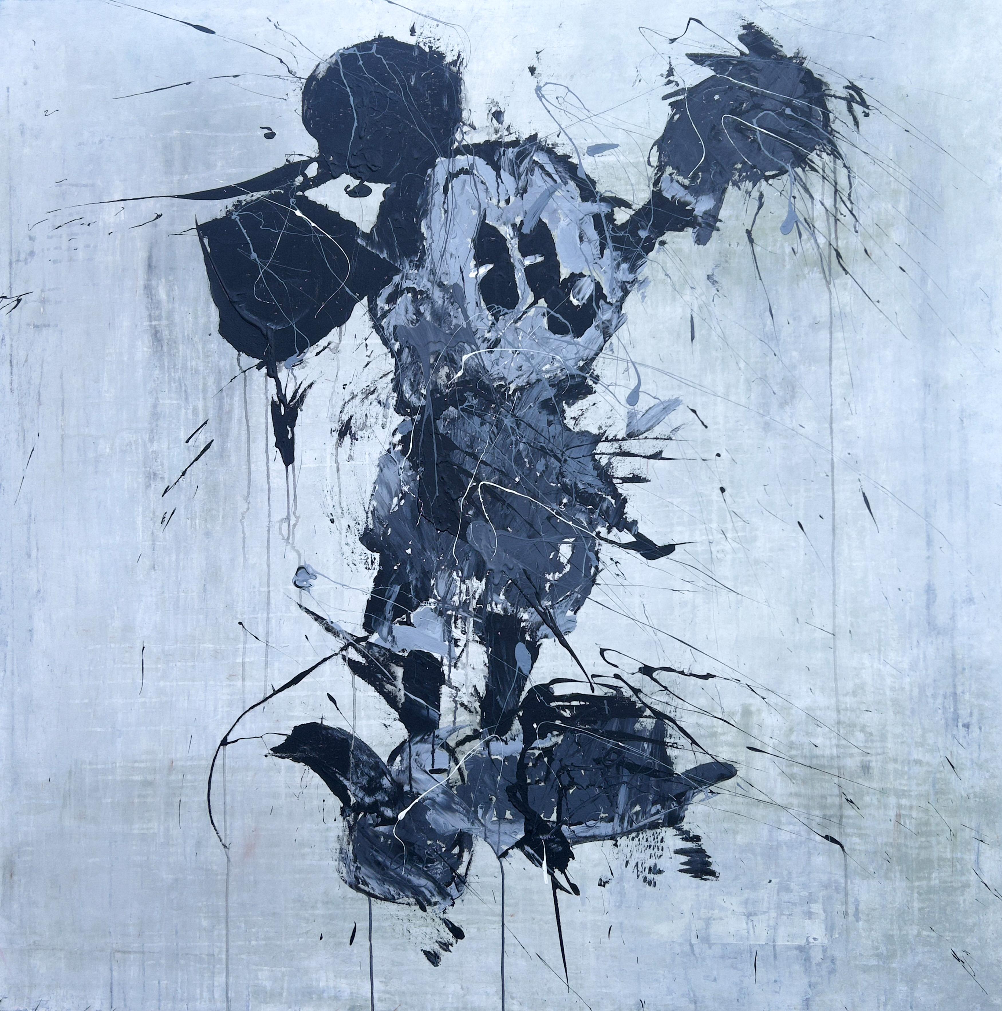 Figurative Painting di Roger König - "Topo astratto" OARK44, Pittura, 21° secolo, Acrilico, Argilla