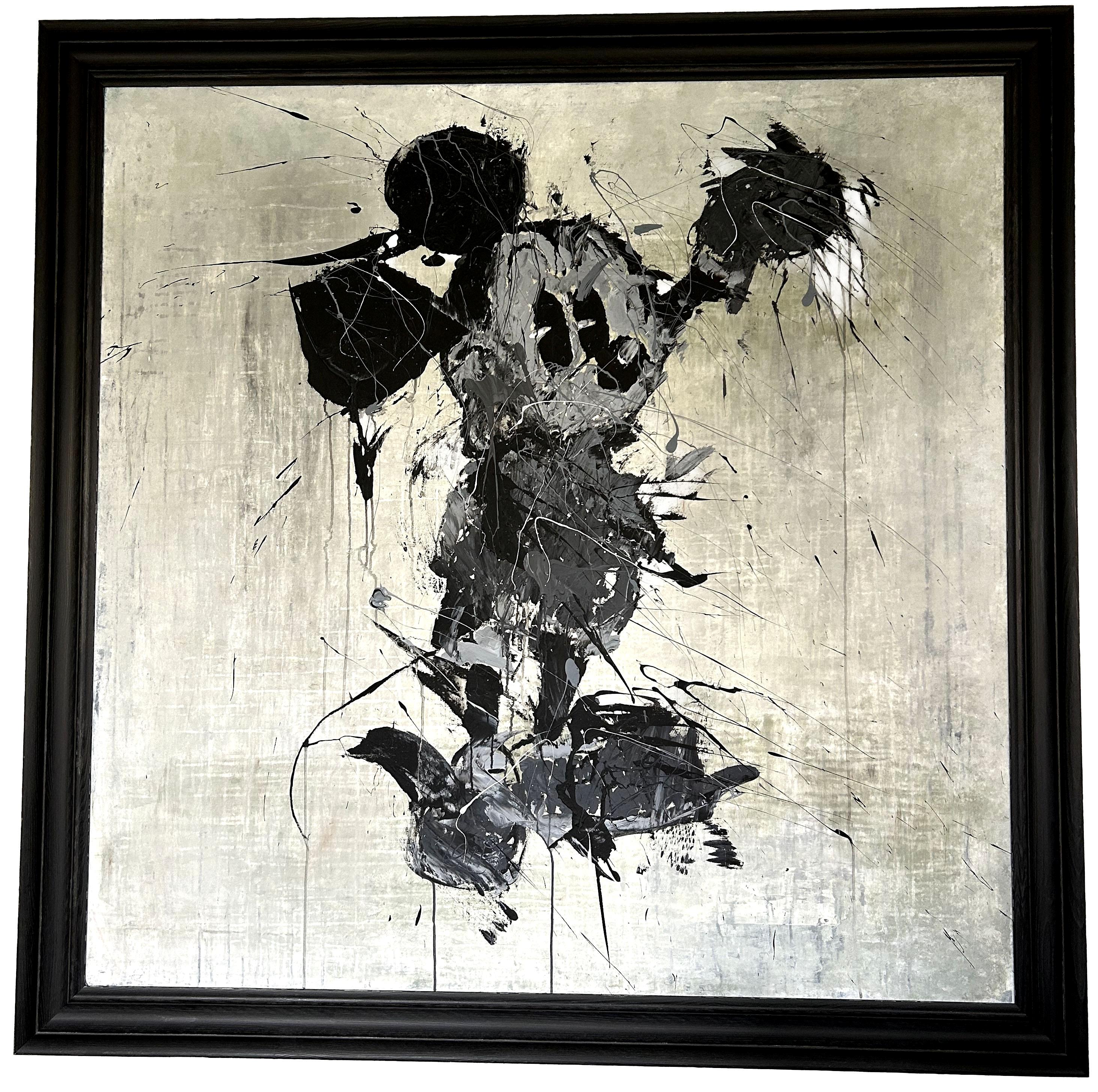 "Abstract Mouse" OARK44, Painting, 21st Century, Acrylic, Clay