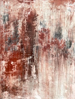 "Abstract Red/Brown Elegance " FR6K7, Abstract, 21st Century, Acrylic, Clay 