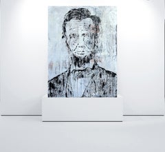 "Abstract Series - Abraham Lincoln" , Abstract, 21st Century, Acrylic, Clay