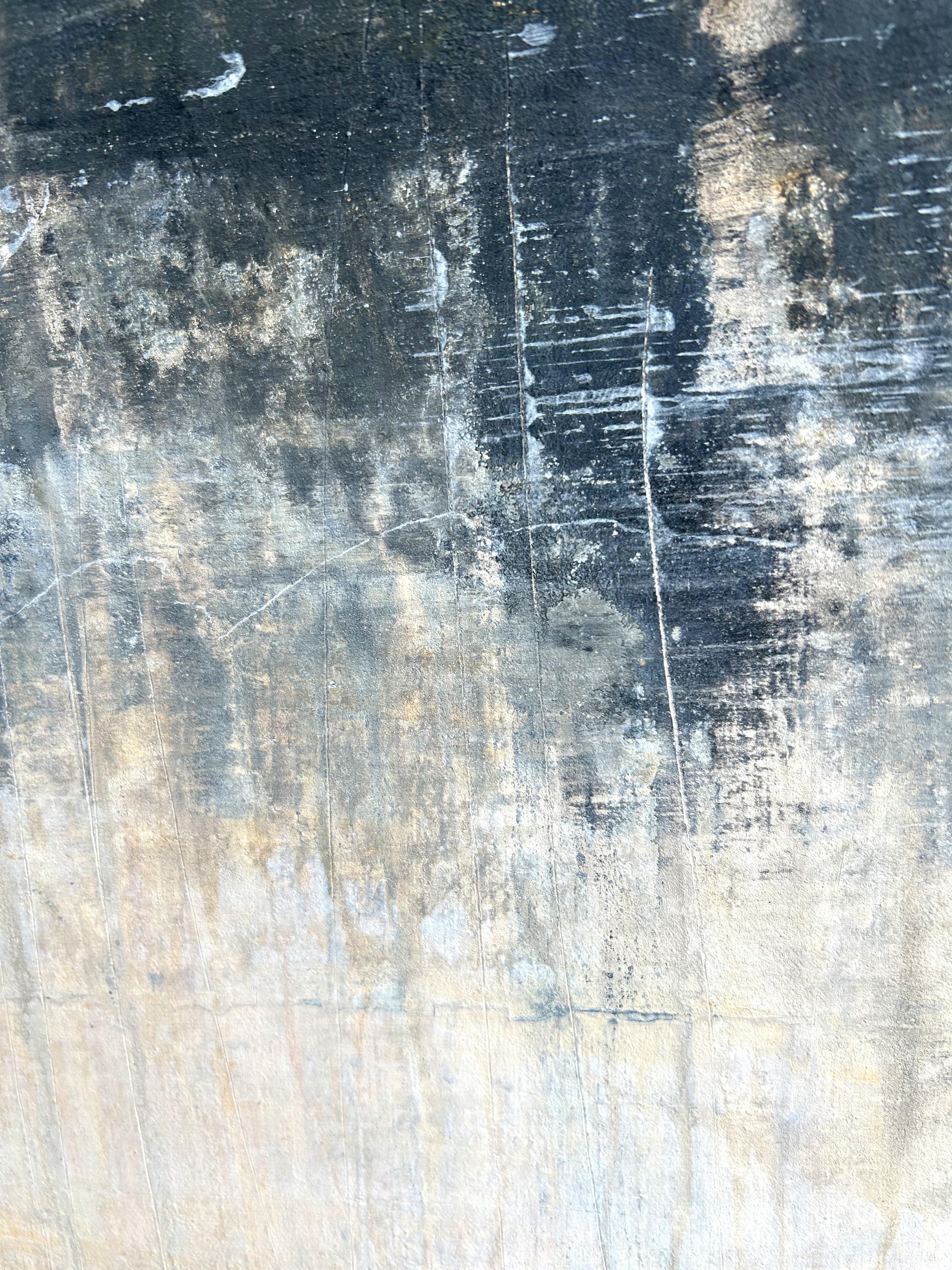 „Abstrakte Serie – orange/weiß“ RK2IR, Abstrakt, 21. Jahrhundert, Acryl, Ton  im Angebot 4