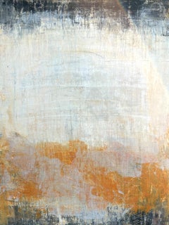 "Série abstraite - orange/blanc" RK2IR, Abstrait, 21e siècle, Acrylique, Argile 