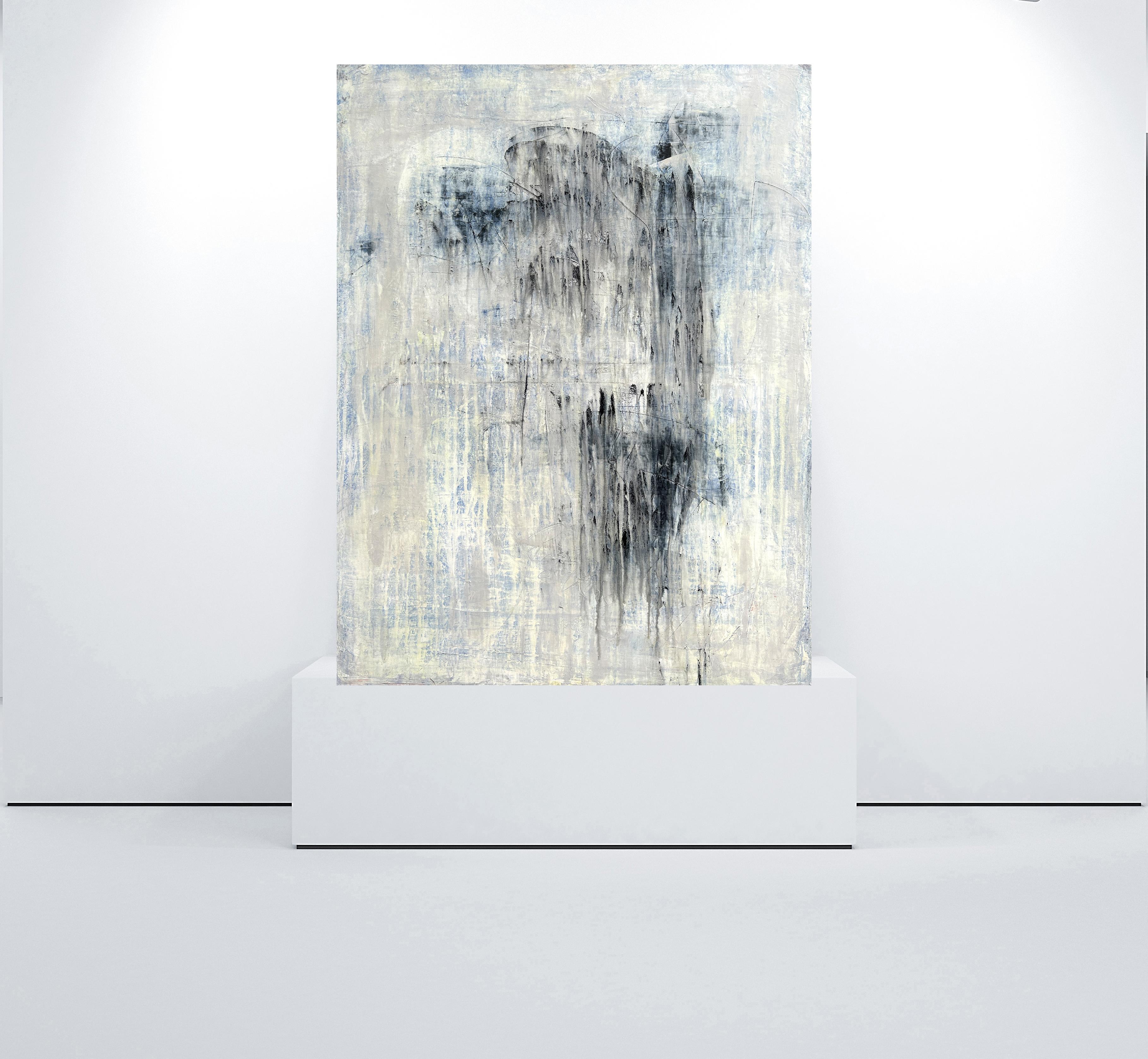 « »Abstract White/Lapis Lazuli, plus pur K5HT- Part1, abstrait, XXIe siècle - Painting de Roger König