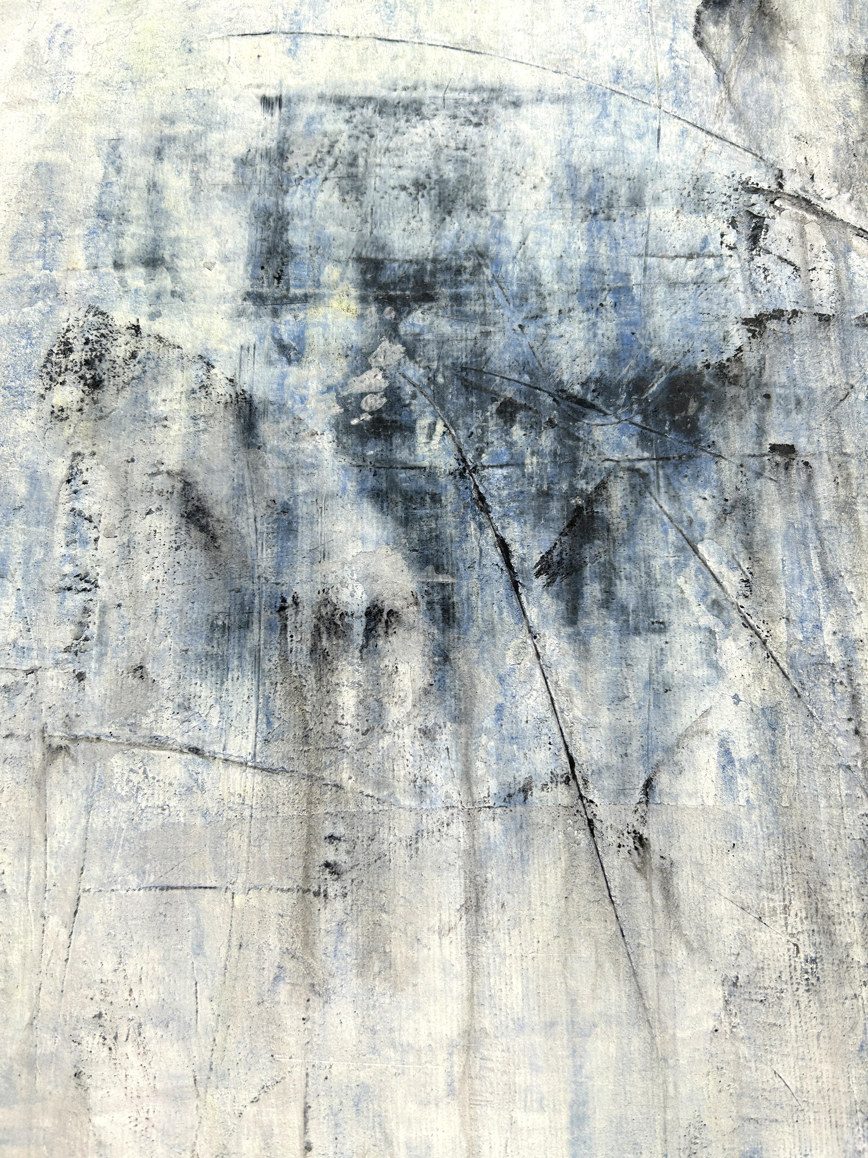 « »Abstract White/Lapis Lazuli, plus pur K5HT- Part1, abstrait, XXIe siècle 1