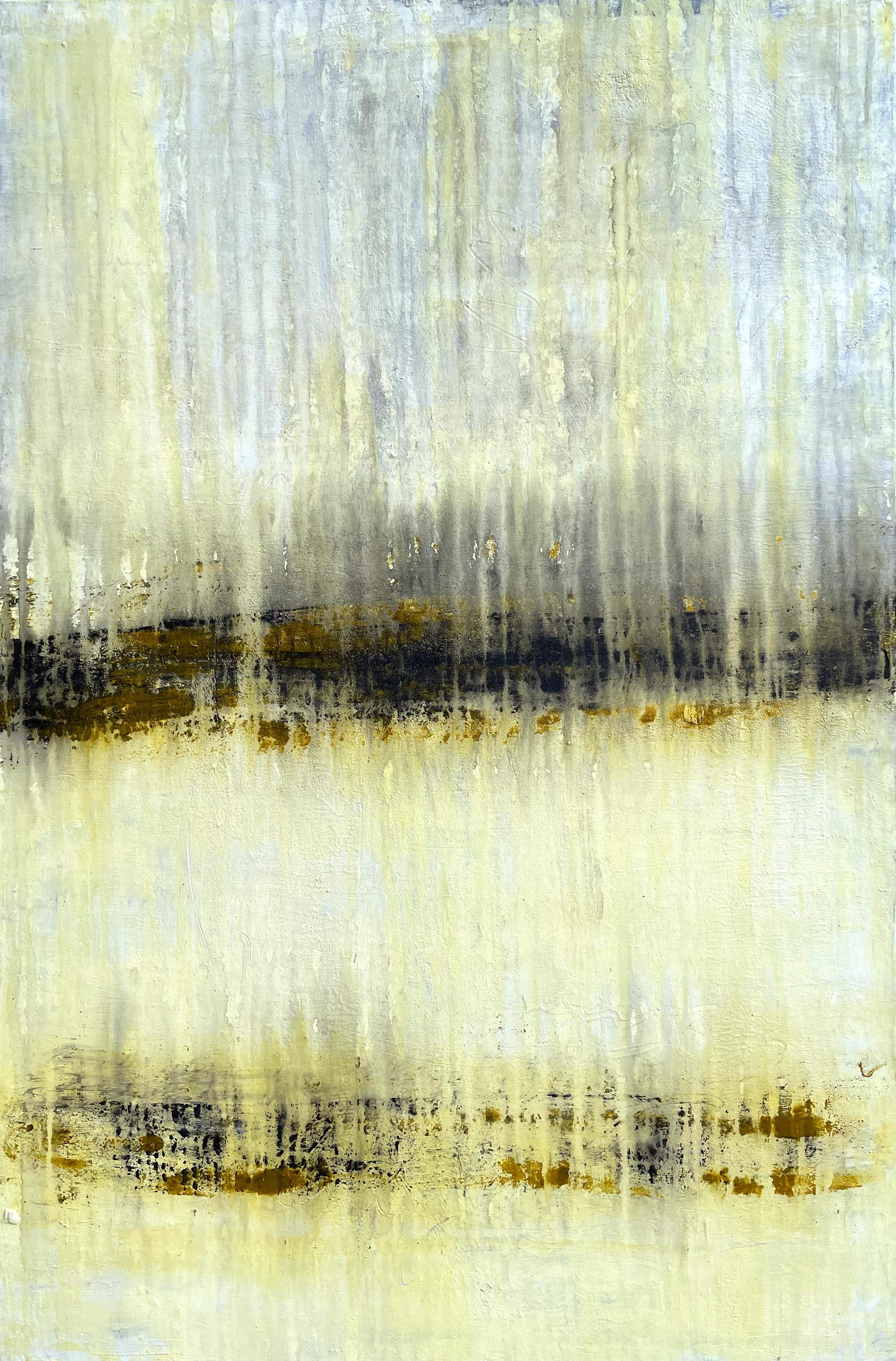 Roger König Landscape Painting - "Antique Gold Series" AA2E, Landscape, Abstract Painting, 21st Century, Acrylic