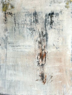 „Antique White Elegance“ RK36A, Abstrakt, 21. Jahrhundert, Acryl, Ton 