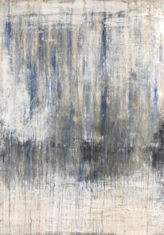 "Antique White/Lapis Lazuli, purest" Abstract, Painting, 21st Century, Acrylic
