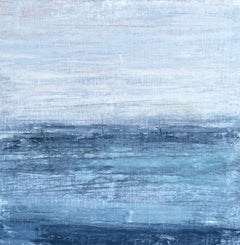 ""blaue/weiße Eleganz" RK3P, Abstrakt, Gemälde, 21. Jahrhundert, Acryl 