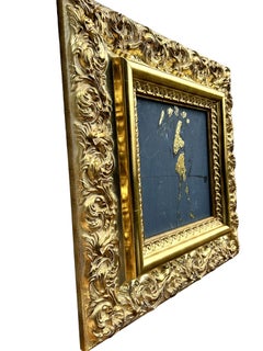 "Girl in the Rain - Gold Edition #6", Abstrait, Peinture, 21e siècle