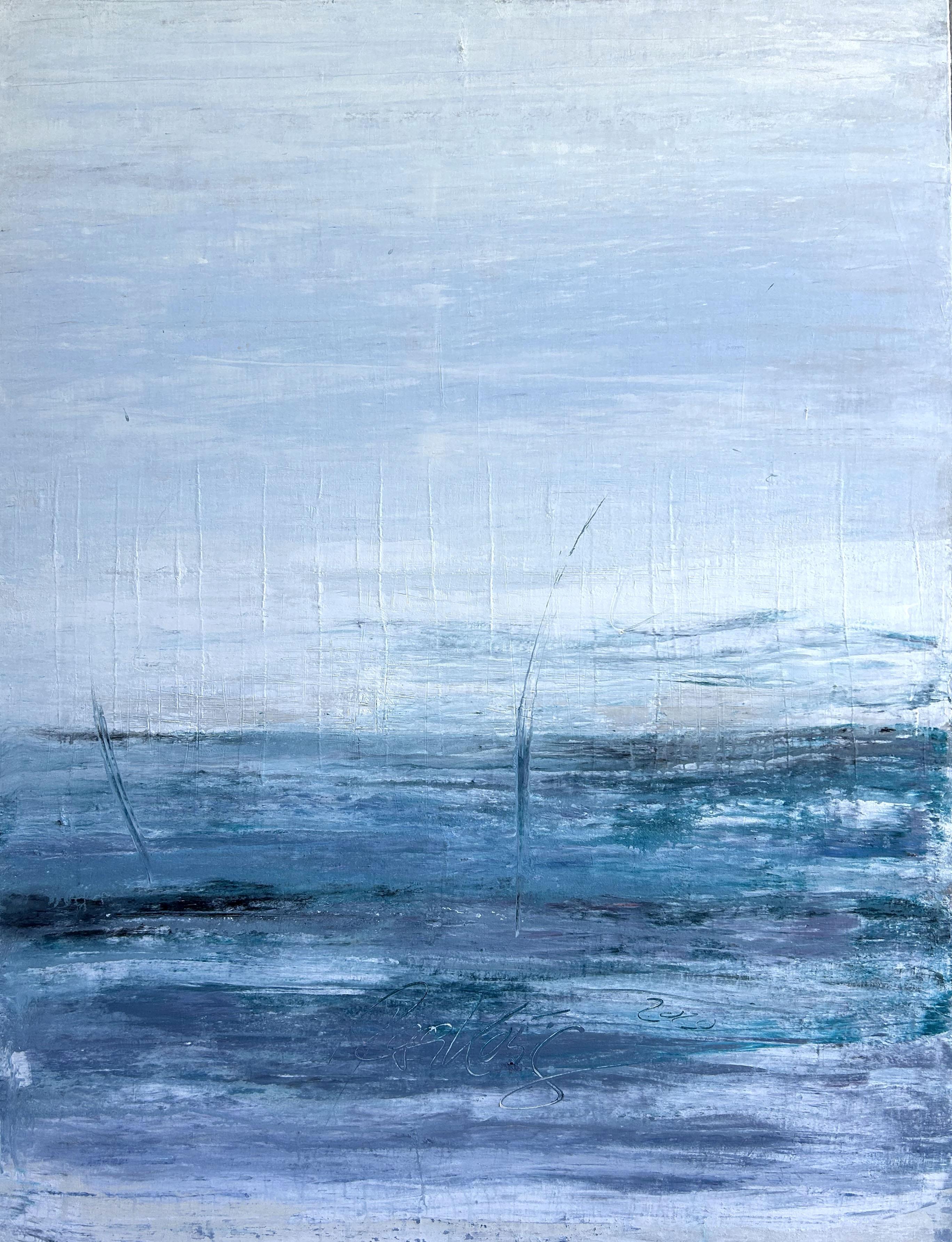 Landscape Painting de Roger König - "Hawaii exclusive" 1B85K - Pintura Abstracta, Paisaje Marino, Siglo XXI