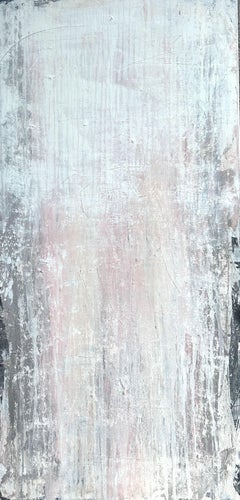 "Historische Wand - weiß/beige" LK98K, Abstrakte Malerei, 21. Jahrhundert, Acryl