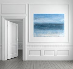 "Serie del paisaje marino", RK28T, Pintura de paisaje, acrílico y arcilla, Siglo XXI