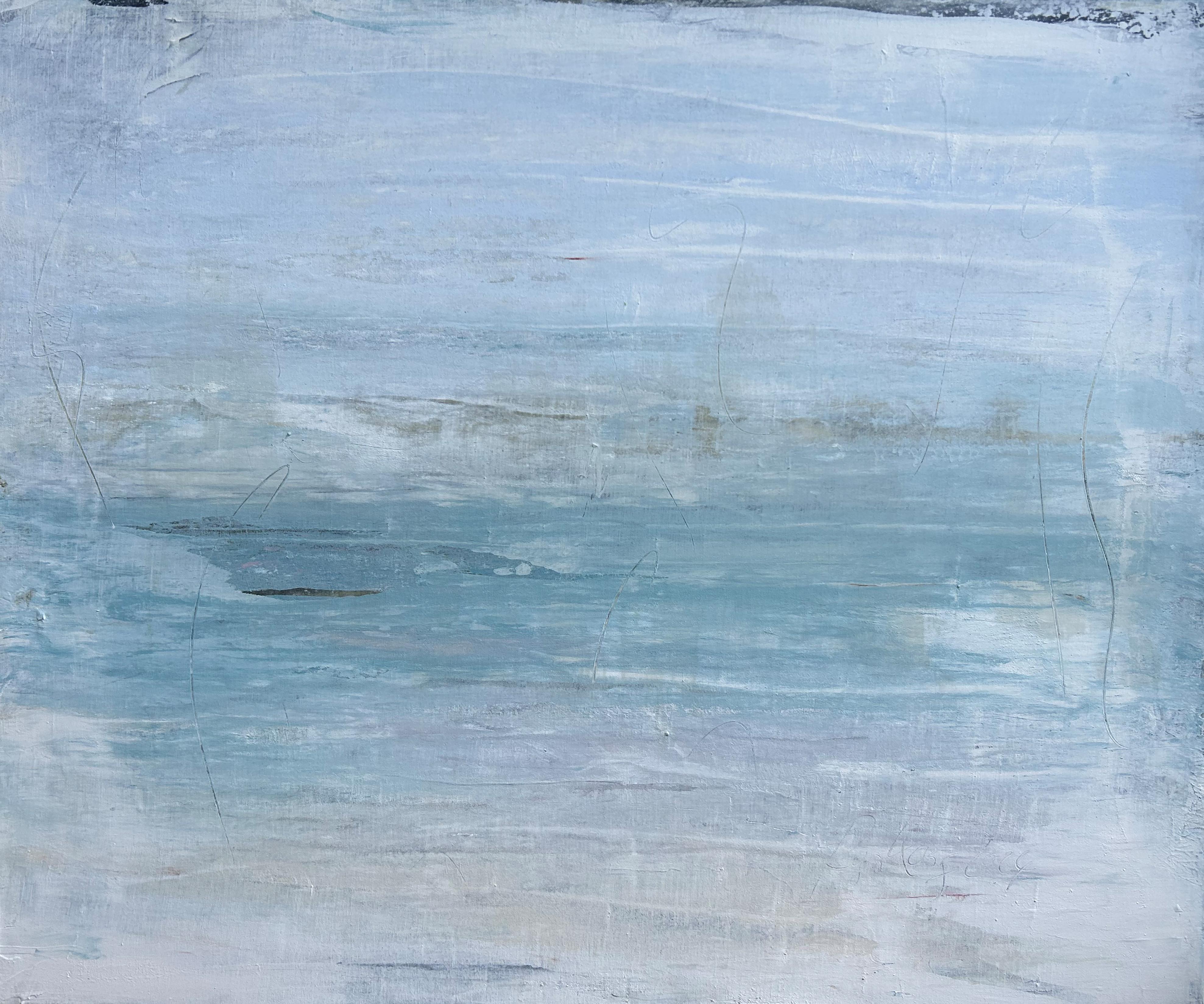 Roger König Landscape Painting - "Seascape Series", RK2L4, Abstract, Painting, 21st Century, Acryl and Clay