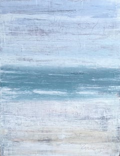 "Serie di paesaggi marini "GZ3T Astratto, 21° secolo, Acrilico, Pittura su argilla