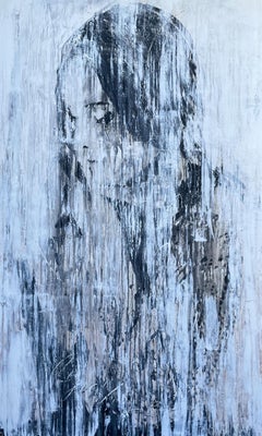 "Serie Seduzione" 4SF9 Pittura astratta, figurativa, 21° secolo, Acrilico