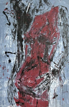 "seduction series " RK32W, Abstract, Painting, 21st Century, Acrylic and Clay