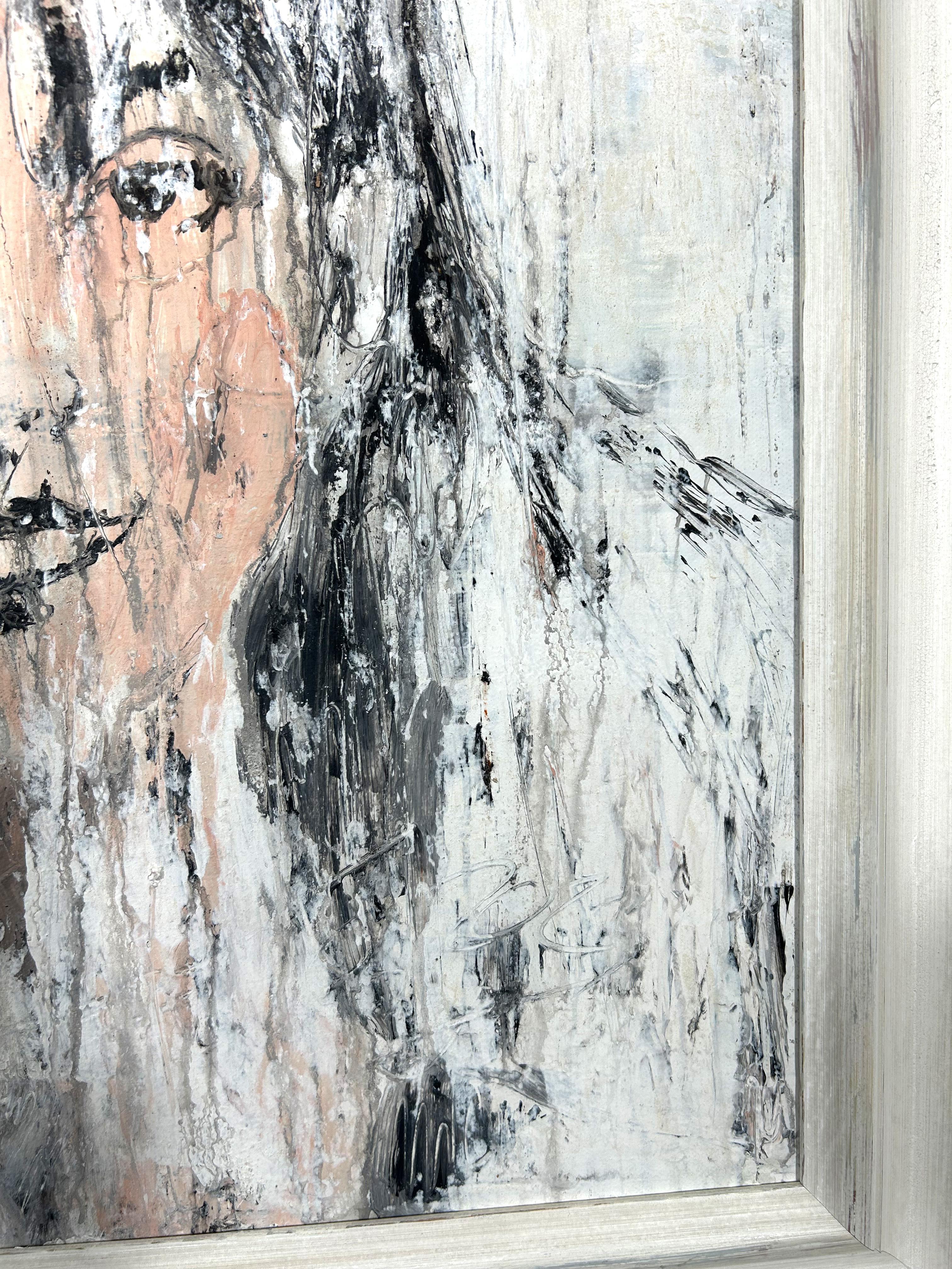 « Série de séduction » RK66R,  Abstrait, portrait, peintures, argile, 21e siècle - Painting de Roger König