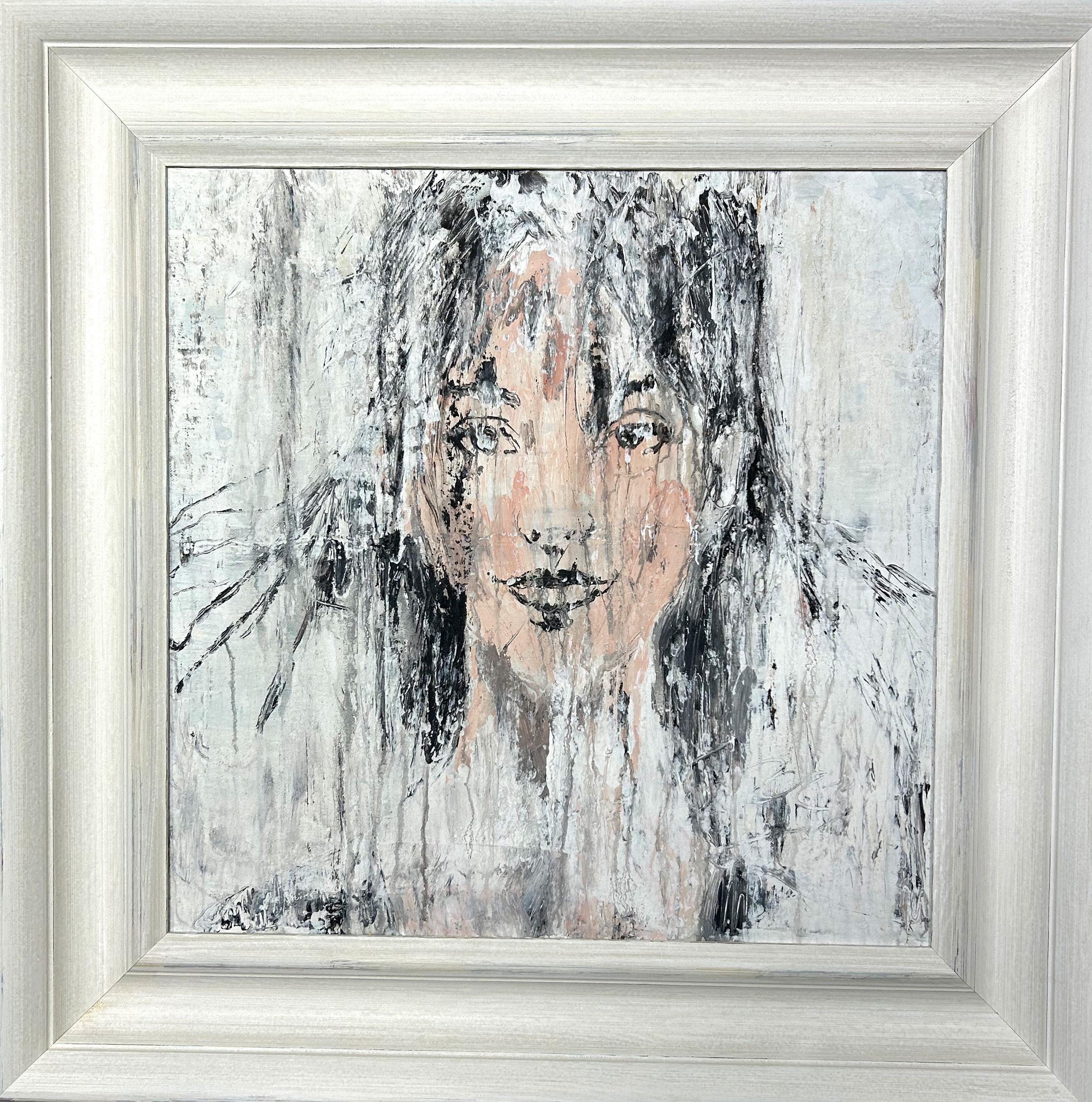 "Serie Seducción" RK66R,  Abstracto, Retrato, Pinturas, Arcilla, Siglo XXI