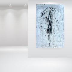 "umbrella girl in the rain " RK3D, Abstract, Painting, 21st Century, Acrylic