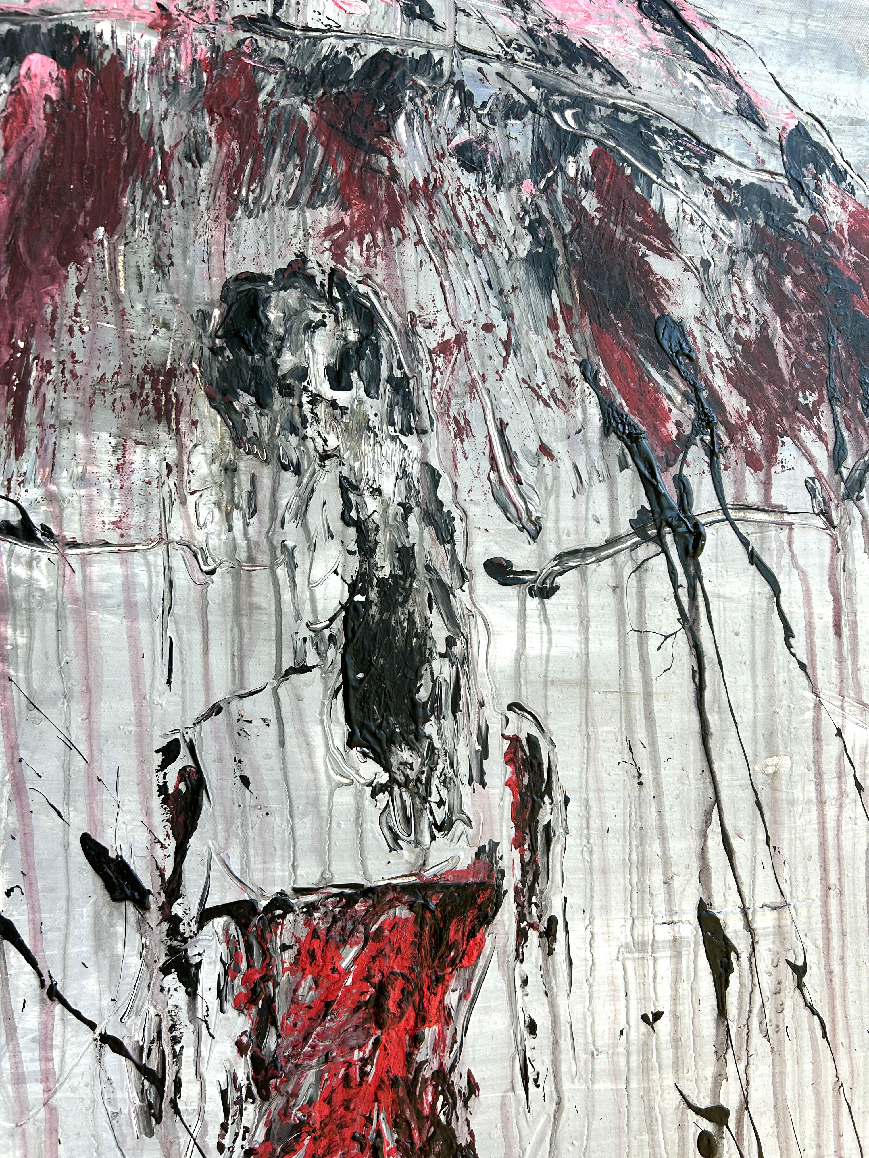 Artist: Roger König b. Dessau, Germany (1968) Master student of Kurt Schönburg, HWK Halle, Germany. König combines modern painting with acrylic with old techniques and in this way, he connects contemporary art with tradition. The natural clay color