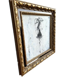 "serie di ragazze ombrello" RK214, Astratto, Ritratto, 21° secolo, Acrilico