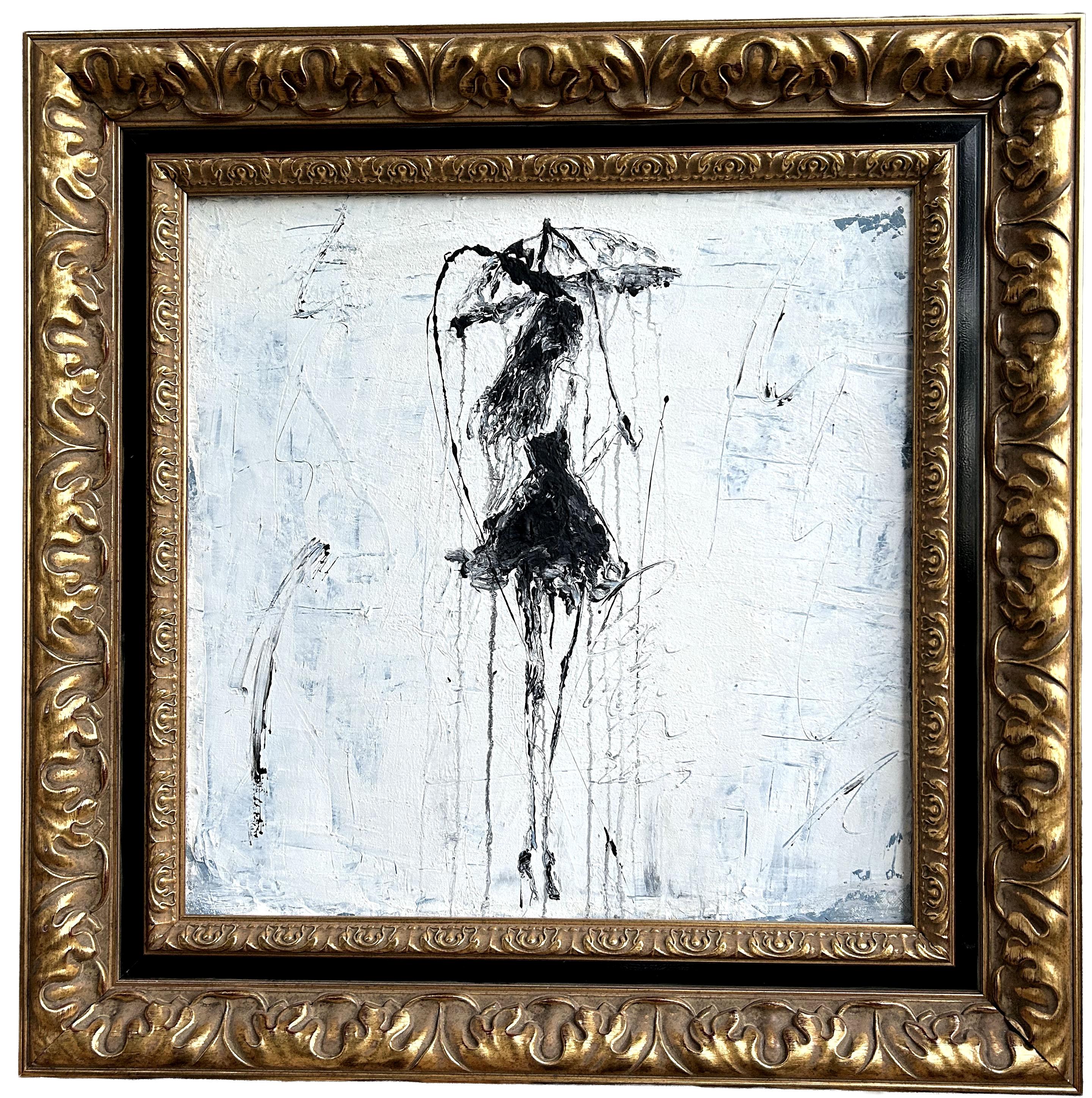 Art measures 19.68 x 19.68 inches

Frame measures 27.55 x 27.55 inches

Framed in a high-quality contemporary wooden moulding. 
Color: Gold patinated
All art frames show signs of wear and tear.

Artist: Roger König b. Dessau, Germany (1968) Master