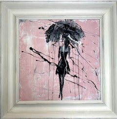 "umbrella girl series" RK25T,  Abstract,  Paintings, Clay, 21st Century