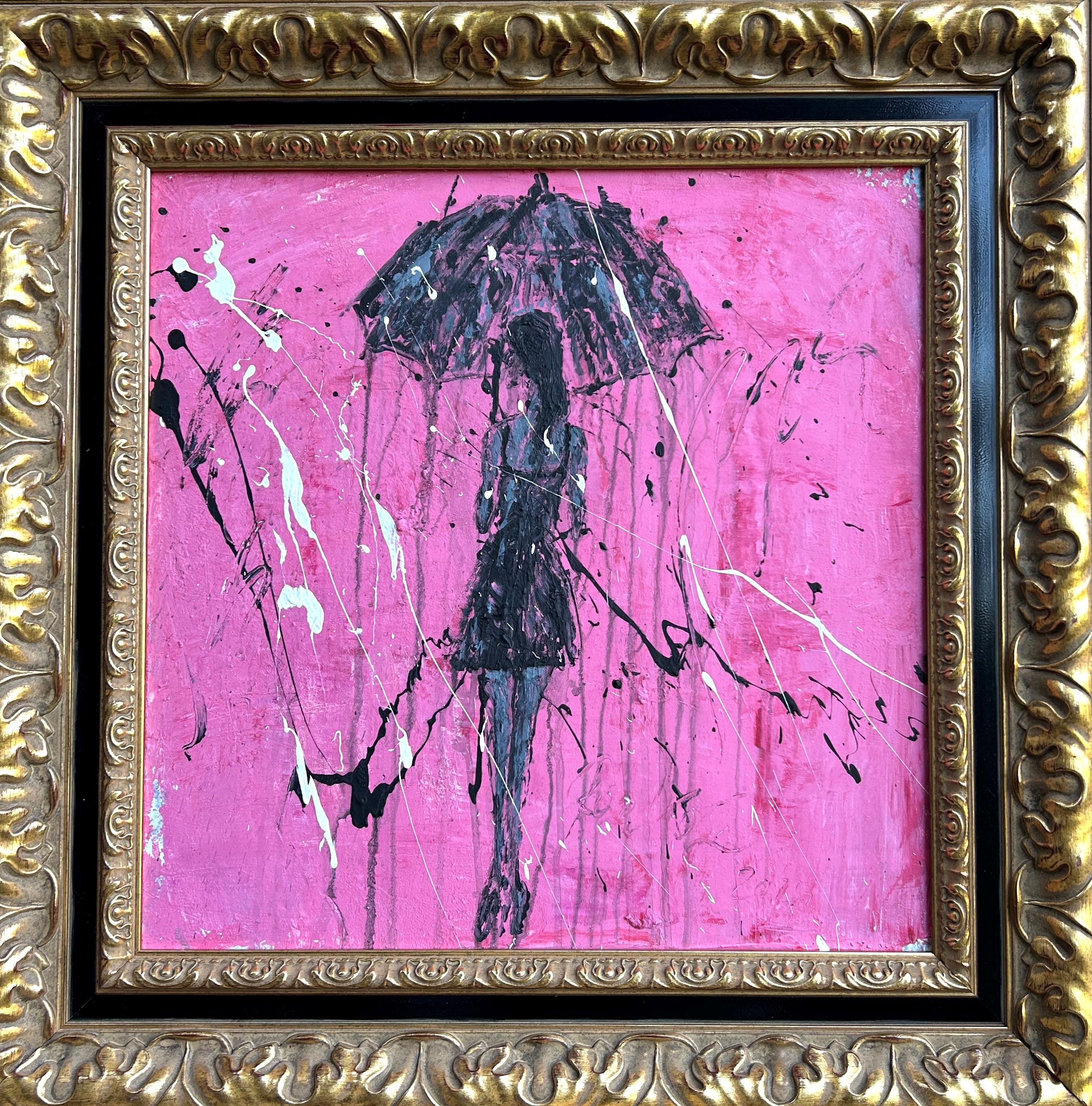 Art measures 19.68 x 19.68 inches

Frame measures 27.55 x 27.55 inches

Framed in a high-quality contemporary wooden moulding. 
Color: Gold patinated
All art frames show signs of wear and tear.

Artist: Roger König b. Dessau, Germany (1968) Master
