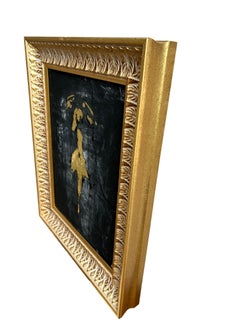 « Série des filles au parapluie », Édition d'or n° 15, Abstrait, XXIe siècle, Acrylique, Argile