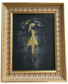 « Série des filles au parapluie », Édition d'or n° 15, Abstrait, XXIe siècle, Acrylique, Argile