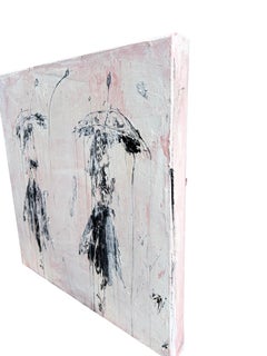 Umbrella - Silent Rain No.13, Abstract Painting, 21st Century, Acryl, Clay