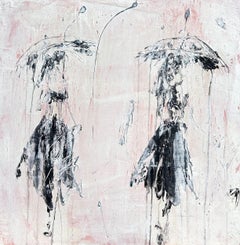 Umbrella - Silent Rain No.13, Abstract Painting, 21st Century, Acryl, Clay