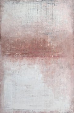 "White/Red Elegance" 1224, Abstract Painting, 21st Century, Acrylic