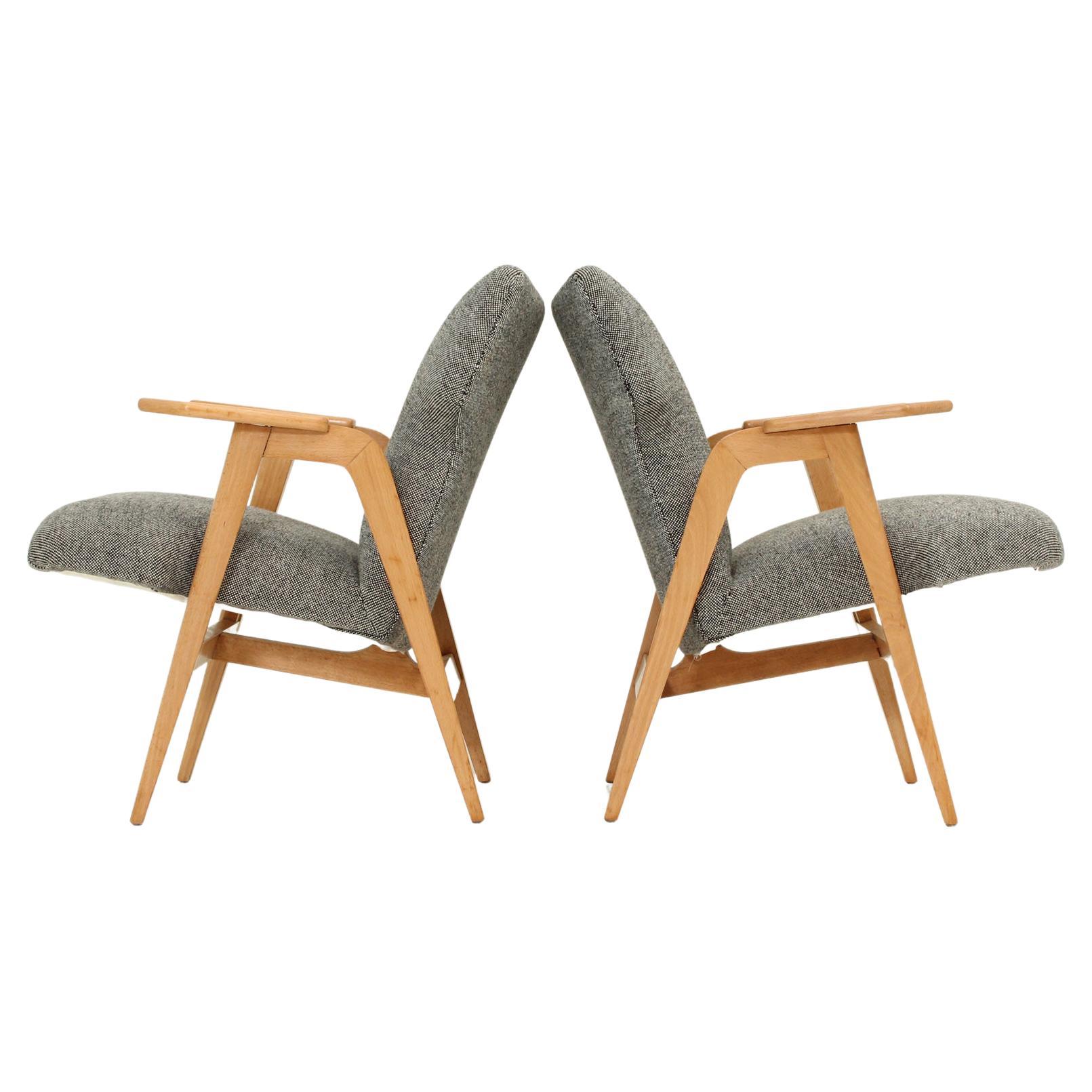 Roger Landault pair of Armchairs, France, 1950's
