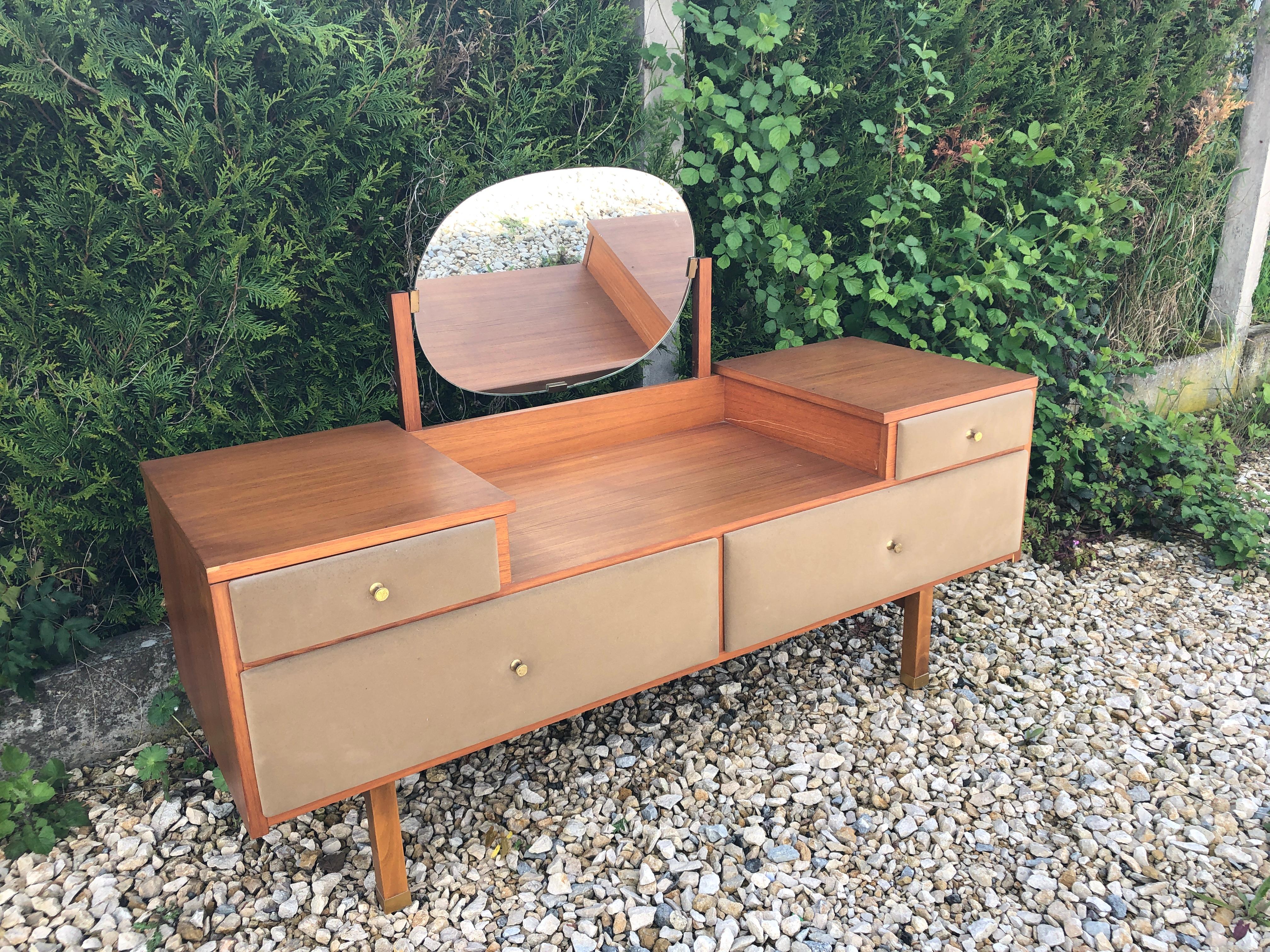 Mid-Century Modern Coiffeuse Roger Landault en vente