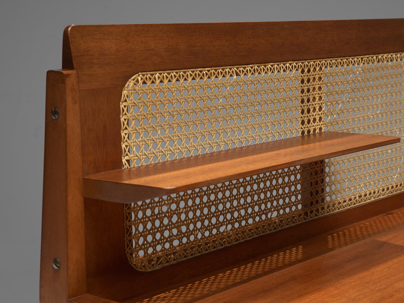 Roger Landault Writing Table with Chair, 1960s In Good Condition In Waalwijk, NL