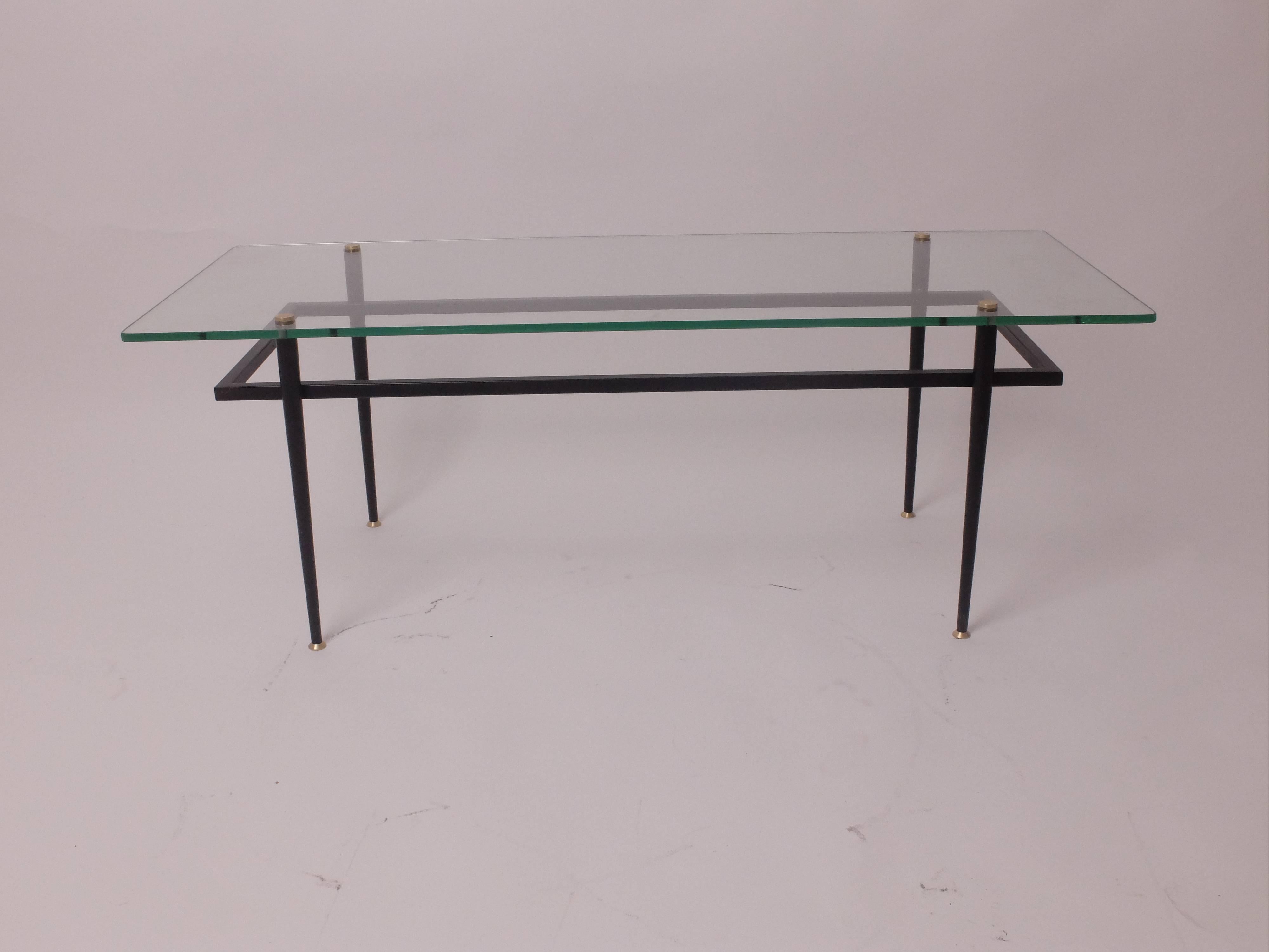 Glass Roger le Bihan French Coffee Table for Airborne, Minimalist before Pawson