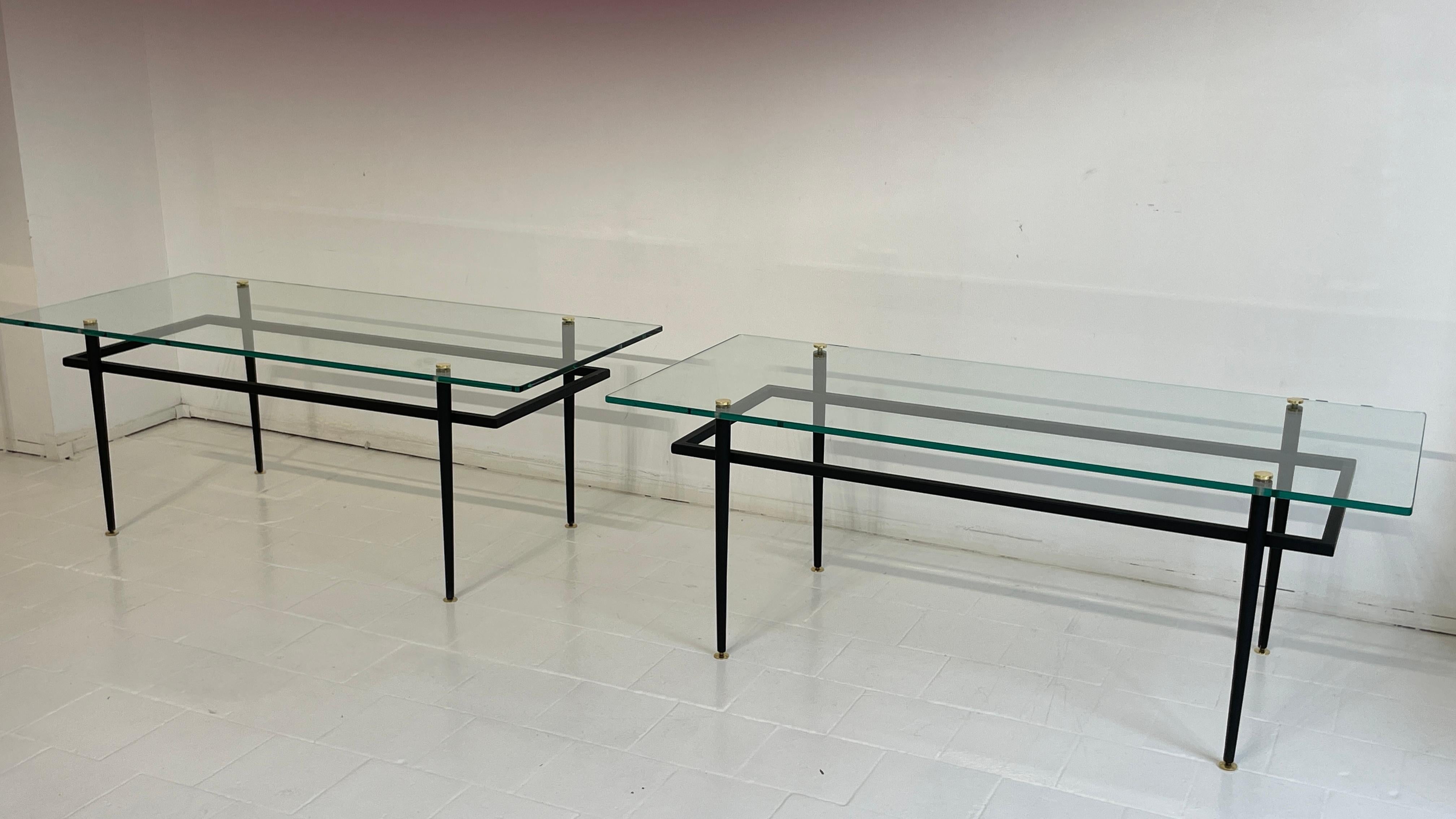 Paire de tables basses Roger Le Bihan  En vol  Minimaliste Avant Pawson en vente 1