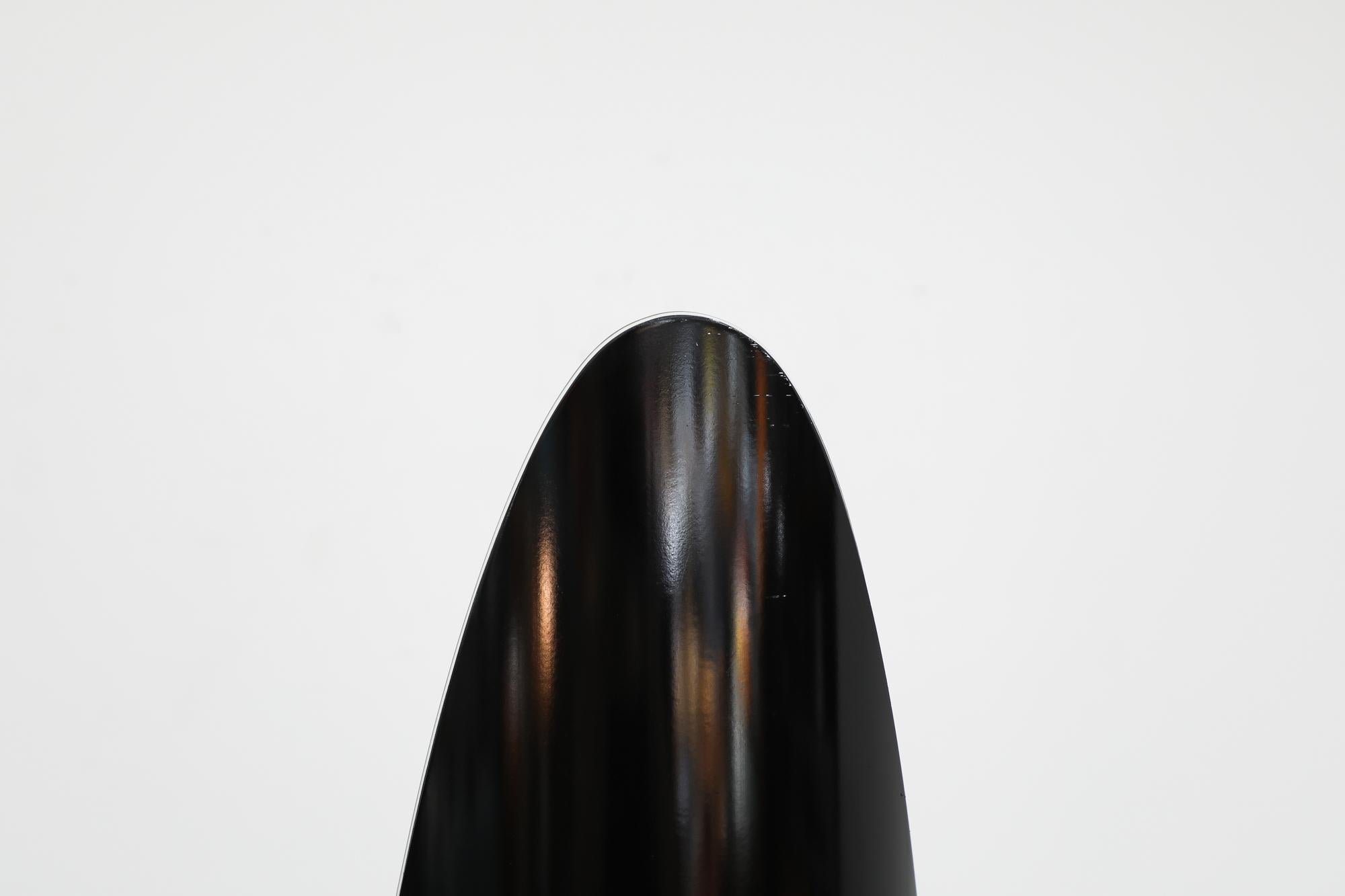 Roger Lecal Style 1970's Black Lipstick Mirror For Sale 2