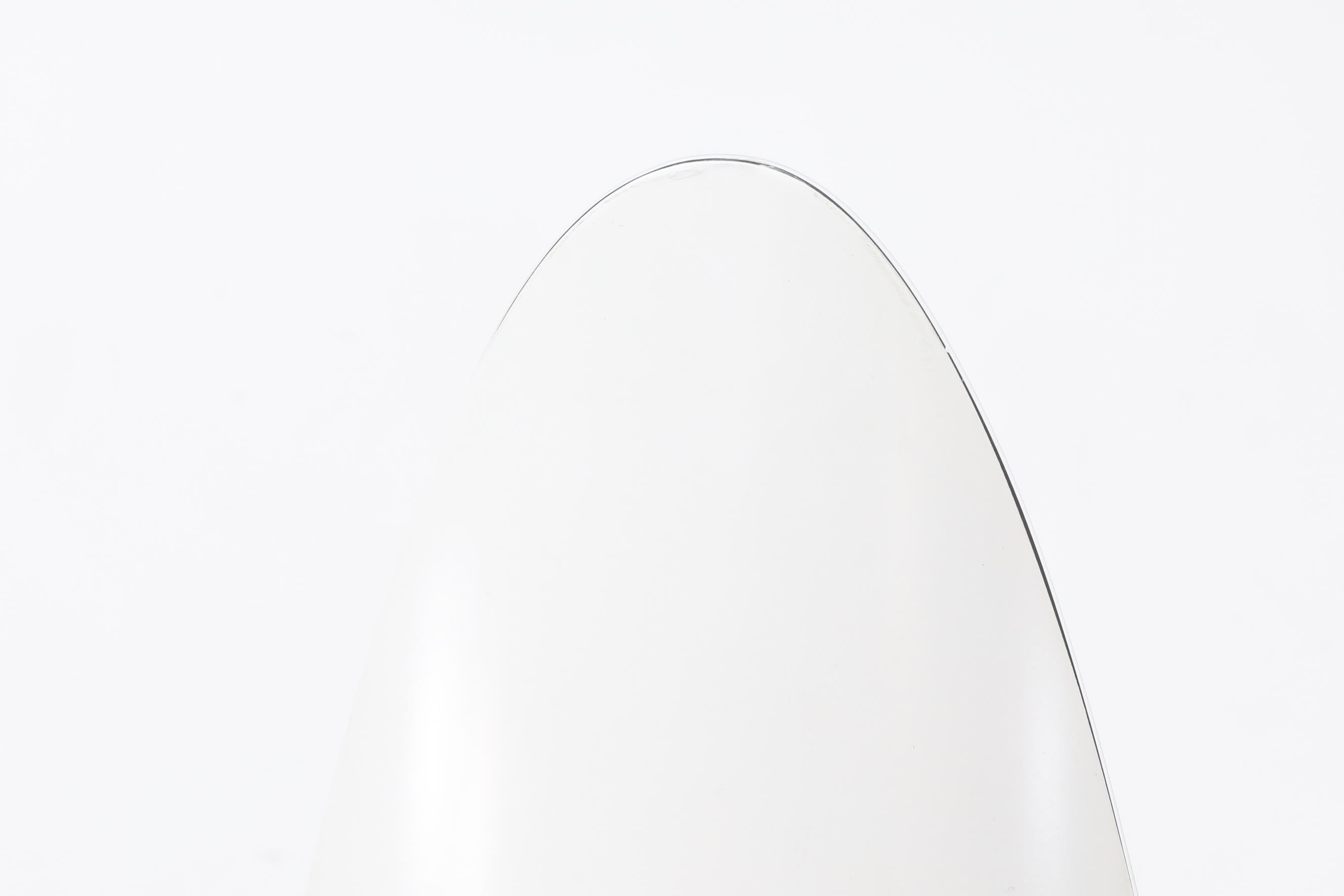 Miroir ovale de style Roger Lecal blanc à lèvres en vente 6