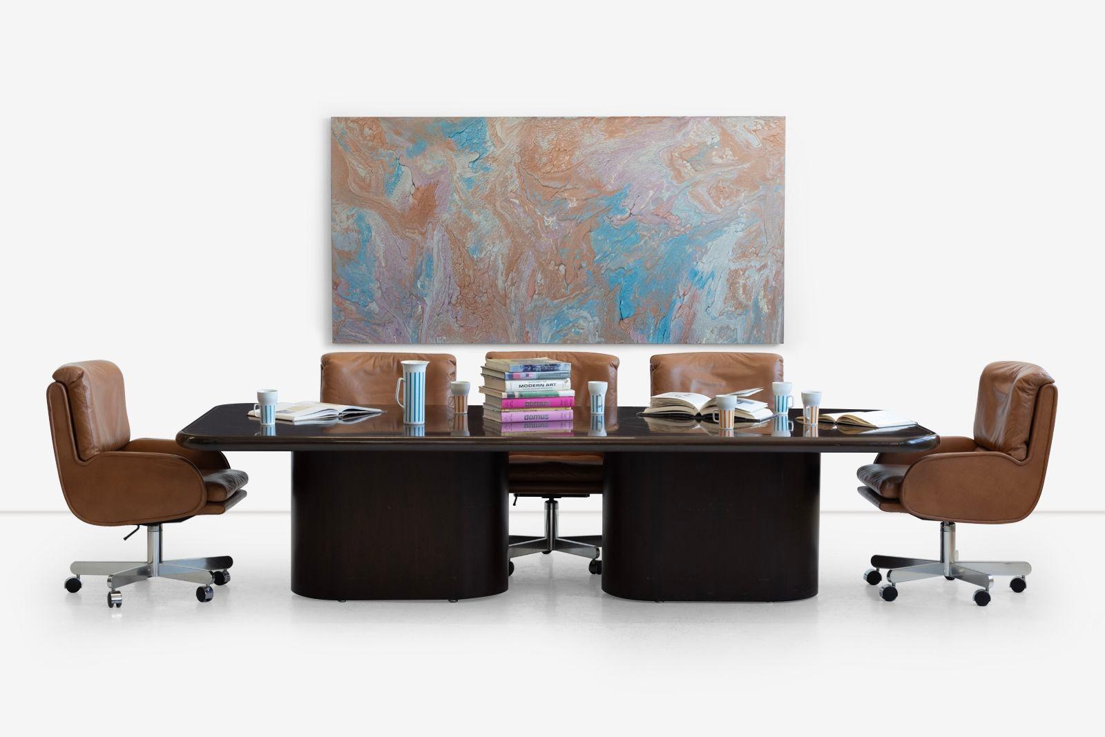 American Roger Lee Sprunger for Dunbar – Double Pedestal Dining or Conference Table For Sale