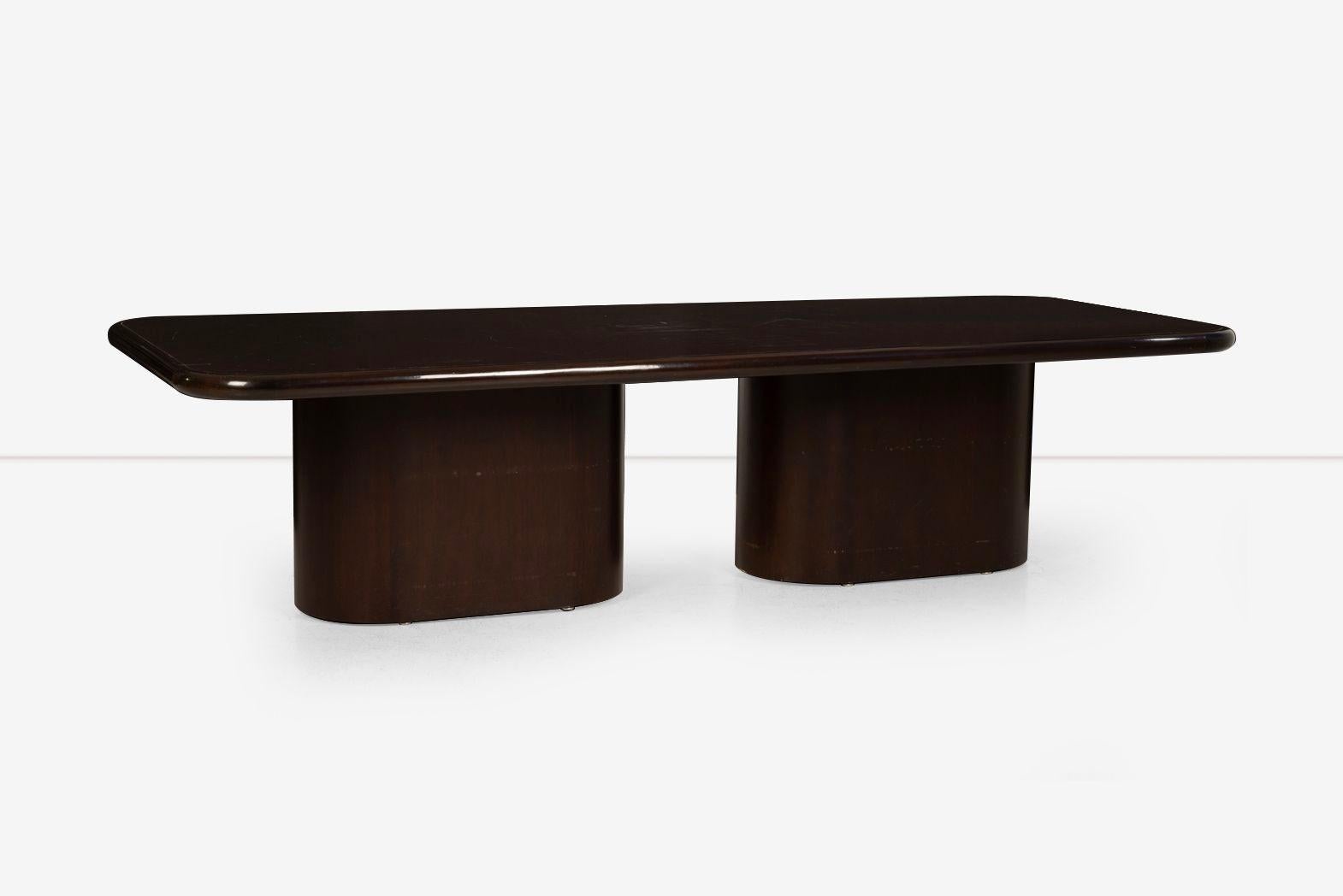 Roger Lee Sprunger for Dunbar – Double Pedestal Dining or Conference Table In Good Condition For Sale In Chicago, IL