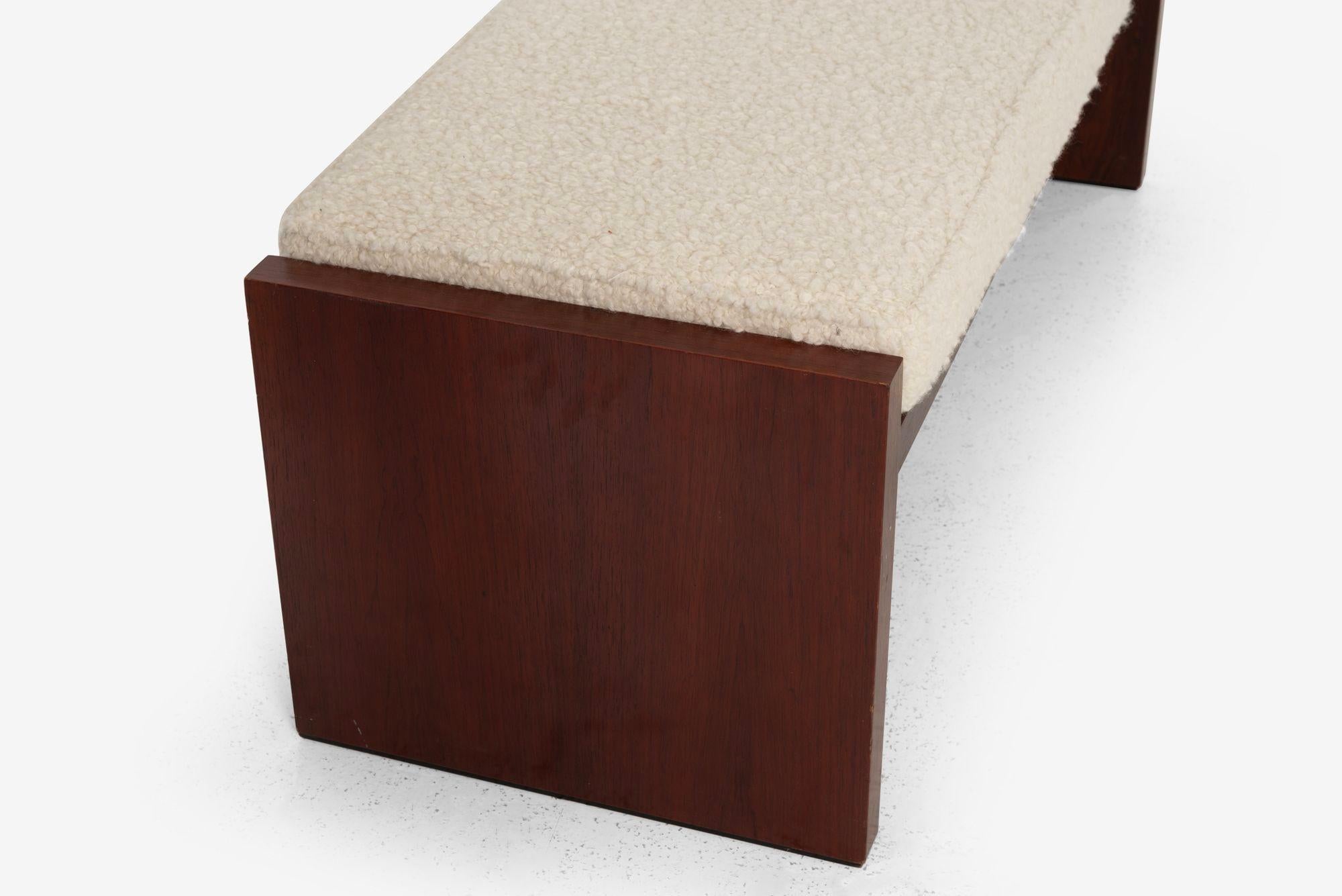 Roger Lee Sprunger for Dunbar Rosewood Bench 1965 In Good Condition In Chicago, IL